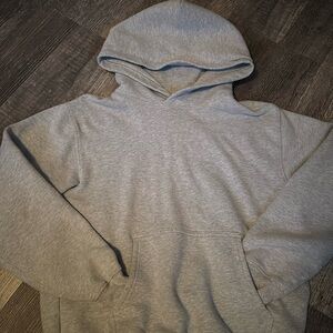 Light Gray TNA Cozy Fleece, Perfect Fit Hoodie.